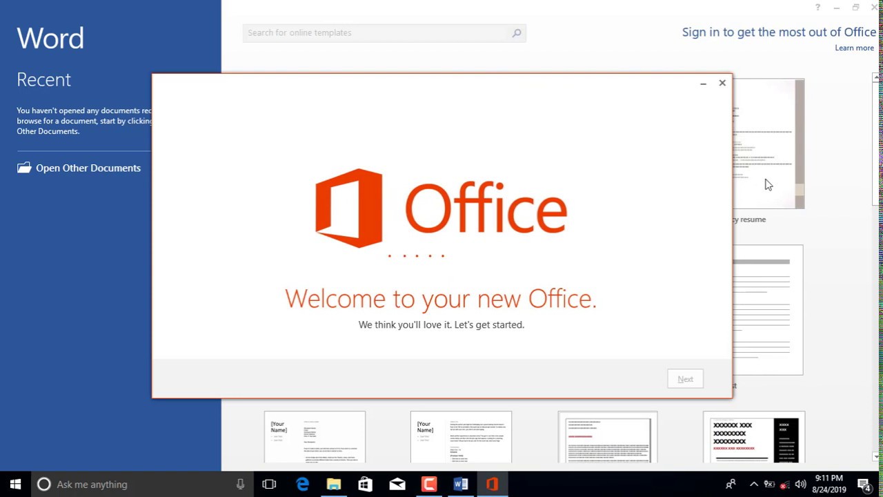 cannot install office 2007 on windows 10